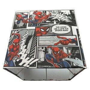 Spiderman Comic Panel Lampshade in Red, White, Blue, Black 7”x 7”